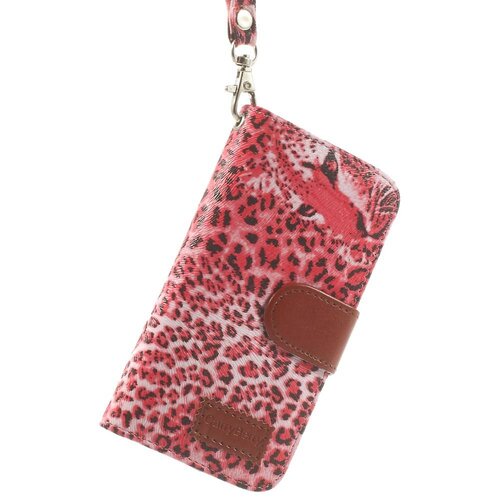 leopard leren wallet case stand voor iphone 5s 5 6931528