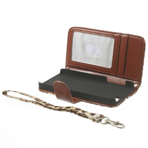 leopard leren wallet case stand voor iphone 5s 5 6931549 leopard leren wallet case stand voor iphone 5s 5 6931549