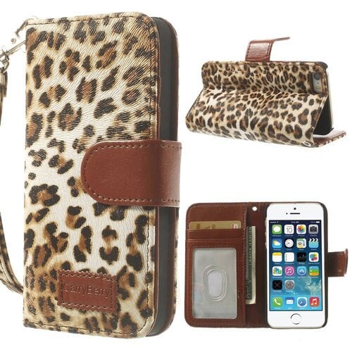 leopard leren wallet case stand voor iphone 5s 5 6931549 leopard leren wallet case stand voor iphone 5s 5 6931549
