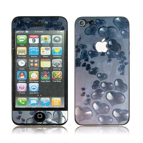 3d hartjes voor iphone 5 voor en achter full body