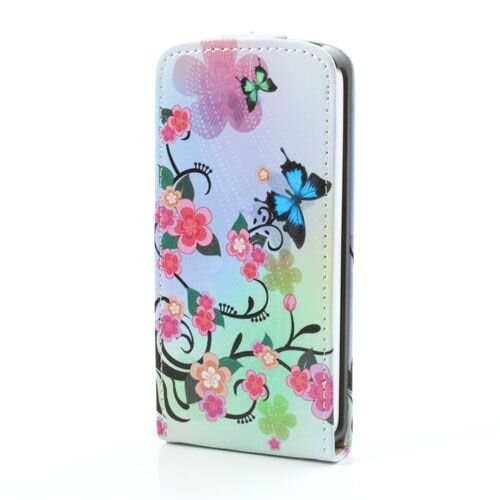 pu leren flipcase iphone 5c vlinder bloemen pu leren flipcase iphone 5c vlinder bloemen