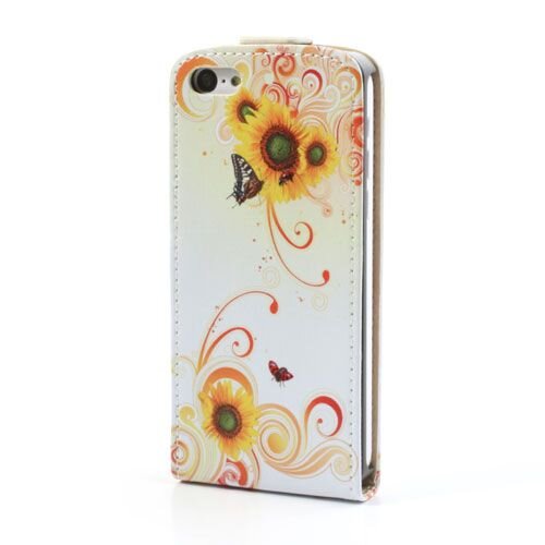 pu leren flipcase iphone 5c zonnebloem pu leren flipcase iphone 5c zonnebloem
