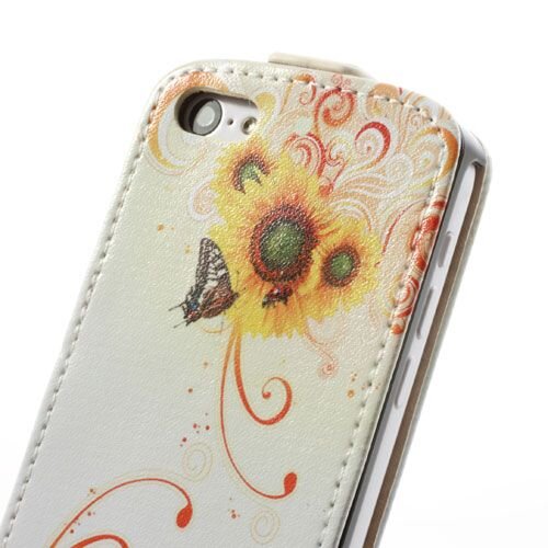 pu leren flipcase iphone 5c zonnebloem pu leren flipcase iphone 5c zonnebloem