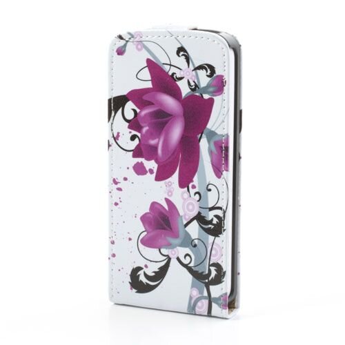 pu leren flipcase iphone 5c elegante lotus