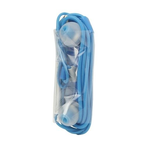 oordopjes stereo in ear remote blauw