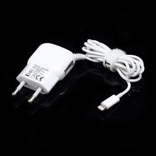 Lightning 8-pin Reislader + USB Poort iPhone - Wit