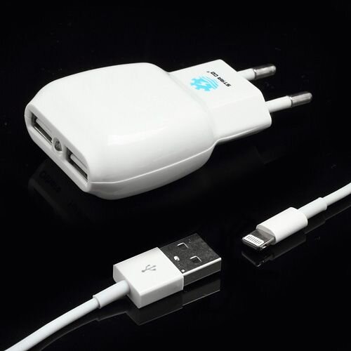 dubbele usb poort lader voor iphone ipad mini en ipod wit dubbele usb poort lader voor iphone ipad mini en ipod wit