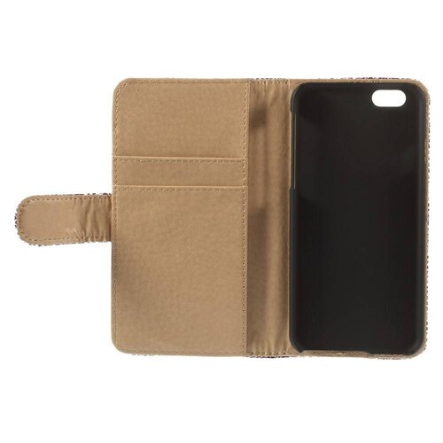 slangenprint pu lederen wallet stand voor iphone 7436505