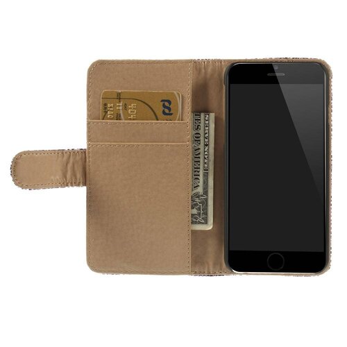 slangenprint pu lederen wallet stand voor iphone 7436505