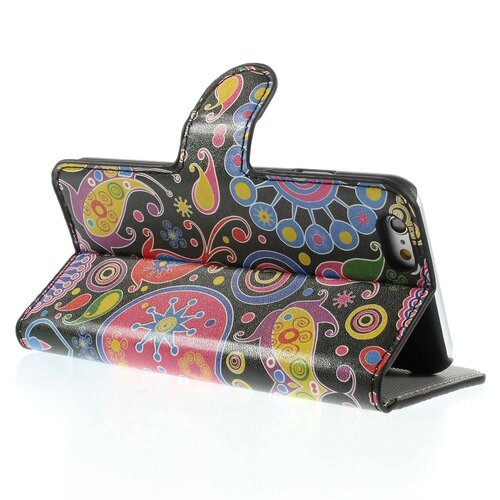 pu leren wallet iphone 6 s 60s fleurig pu leren wallet iphone 6 s 60s fleurig