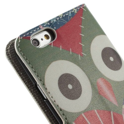pu leren wallet iphone 6 s vlinders wit