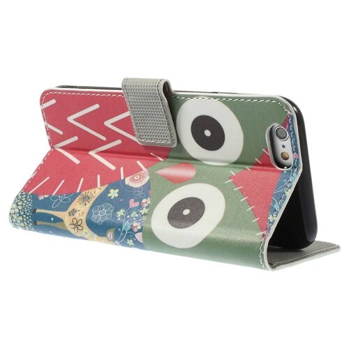 pu leren wallet iphone 6 s vlinders wit