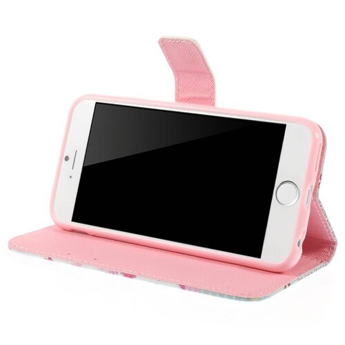 pu leren rhinestone wallet iphone 6 s roze camelia pu leren rhinestone wallet iphone 6 s roze camelia