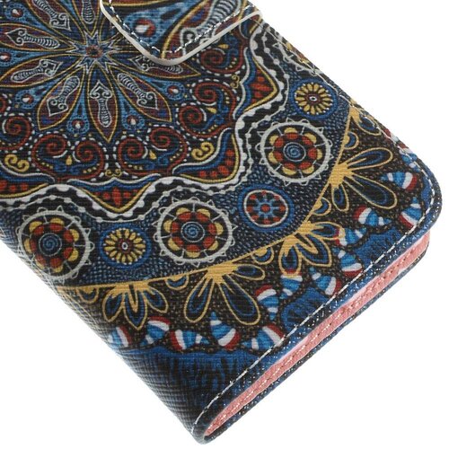 pu leren wallet iphone 6 s mandala patroon donker pu leren wallet iphone 6 s mandala patroon donker
