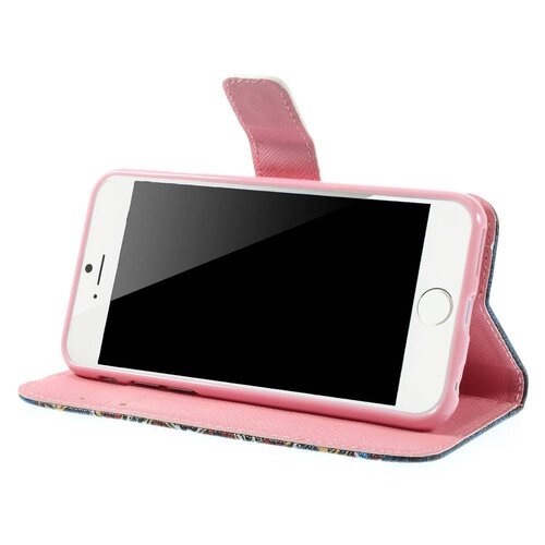 pu leren wallet iphone 6 s mandala patroon donker pu leren wallet iphone 6 s mandala patroon donker