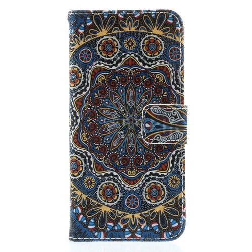 pu leren wallet iphone 6 s mandala patroon donker pu leren wallet iphone 6 s mandala patroon donker