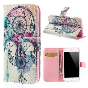 PU Leren Wallet iPhone 6(s) - Dreamcatcher Wit