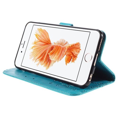 pu leren wallet iphone 6 s vlinders