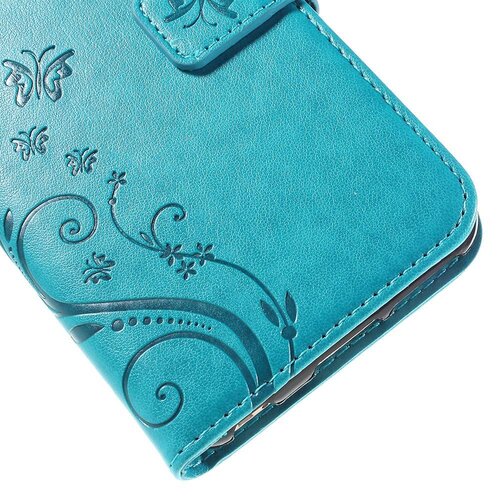 pu leren wallet iphone 6 s vlinders