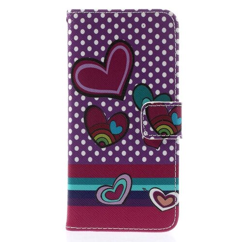 pu leren wallet iphone 6 s polka dot hartjes pu leren wallet iphone 6 s polka dot hartjes