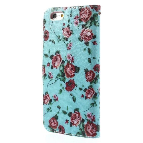 pu leren wallet iphone 6 s rozen cyaan pu leren wallet iphone 6 s rozen cyaan