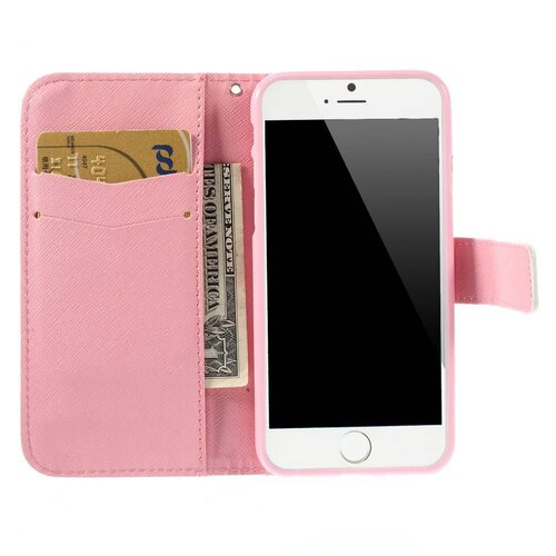pu leren wallet iphone 6 s mandala patroon