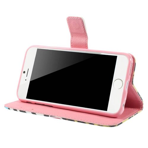 pu leren wallet iphone 6 s sexy lips