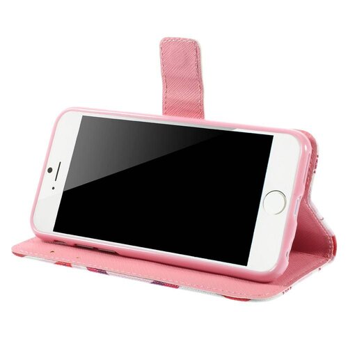 pu leren wallet iphone 6 s roze hartjes pu leren wallet iphone 6 s roze hartjes