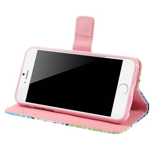 pu leren wallet iphone 6 s flower power