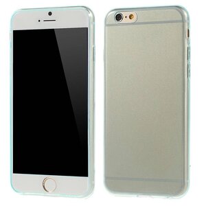 TPU Softcase 0.6mm iPhone 6(s) - Cyaan TPU Softcase 0.6mm iPhone 6(s) - Cyaan