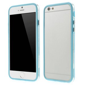 TPU Combo Bumper iPhone 6(s) - Cyaan