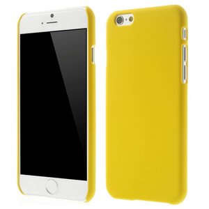 Rubber Coating Hardcase iPhone 6(s) - Geel