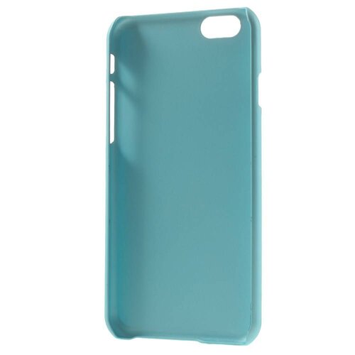 rubber coating hardcase iphone 6 s cyaan