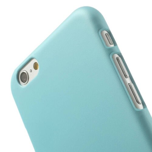 rubber coating hardcase iphone 6 s cyaan
