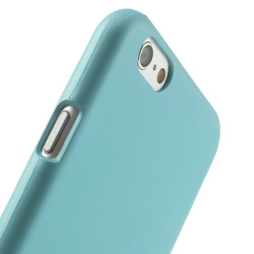 rubber coating hardcase iphone 6 s cyaan