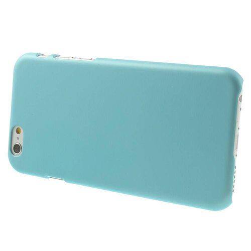rubber coating hardcase iphone 6 s cyaan