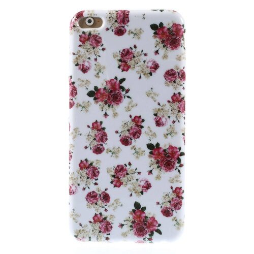 TVC tpu softcase iphone 6 s plus bloemen rozen wit TVC tpu softcase iphone 6 s plus bloemen rozen wit