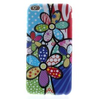 TPU Softcase iPhone 6(s) plus - Bloemen