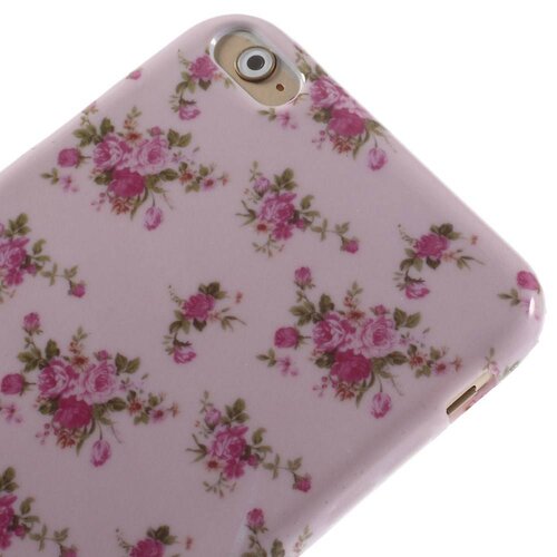 TVC tpu softcase iphone 6 s plus bloemen roze TVC tpu softcase iphone 6 s plus bloemen roze