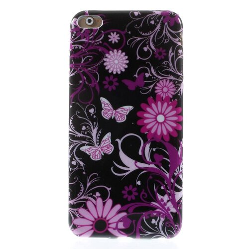 TVC TPU Softcase iPhone 6(s) plus - Vlinders en Bloemen TVC TPU Softcase iPhone 6(s) plus - Vlinders en Bloemen