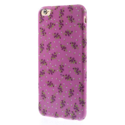 TVC tpu softcase iphone 6 s plus bloemen roze paars