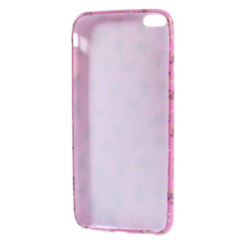 TVC tpu softcase iphone 6 s plus bloemen roze paars