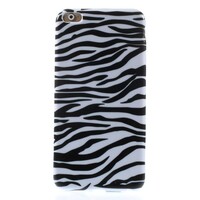 TPU Softcase iPhone 6(s) plus - Zebra Print
