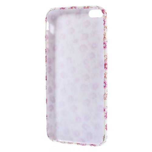 TVC tpu softcase iphone 6 s plus bloemen wit roze