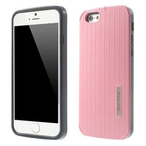 PC/TPU Hardcase Lijnen iPhone 6(s) - Roze