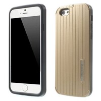 PC/TPU Hardcase Lijnen iPhone 6(s) - Goud
