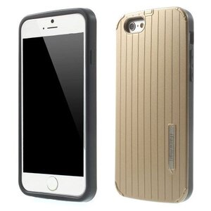 PC/TPU Hardcase Lijnen iPhone 6(s) - Goud