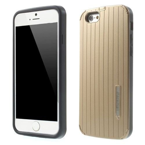 PC/TPU Hardcase Lijnen iPhone 6(s) - Goud