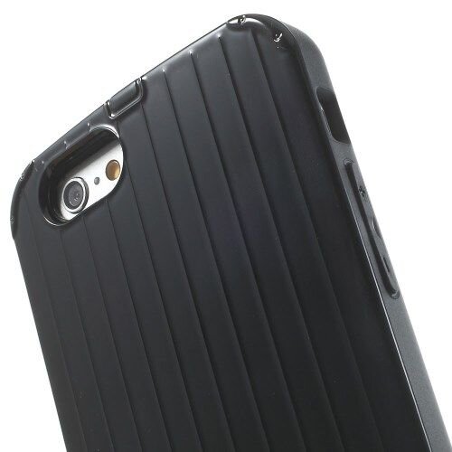 pc tpu hardcase lijnen iphone 6 s zwart