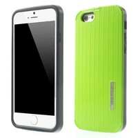 PC/TPU Hardcase Lijnen iPhone 6(s) - Groen